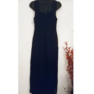 Sleeveless black dress